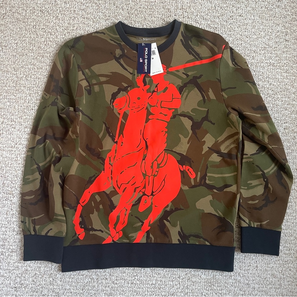 NWT Ralph Lauren Polo Sport Camo Big Pony Sweatshirt